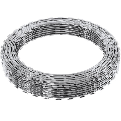 Razor Wires, 246 ft Razor Taggtråd, 5 Rolls Razor Wire Fäktning Razor Razor staket, Razor Ribbon Taggtråd Galvaniserat Razor Wire staket, Rolls Razor for Garden