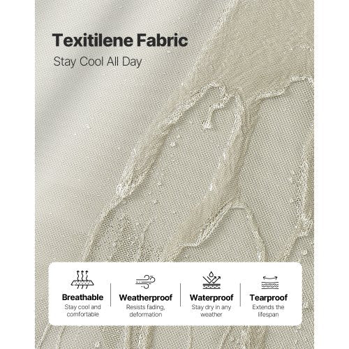 Schäslong för utomhusbruk, 181 kg viktkapacitet, hopfällbar solstol, 5 justerbara lägen, enkel montering, kraftiga poolfåtöljer i aluminium, för strandgård, uteplats |  EU