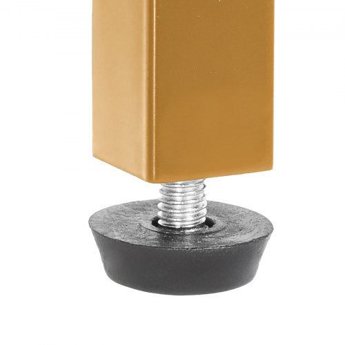 3-stufiger Glaskonsolentisch rechteckiger Couchtisch mit Kippschutz golden