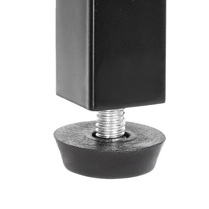 2-stufiger Glaskonsolentisch, rechteckiger Beistelltisch mit Kippschutz, schwarz