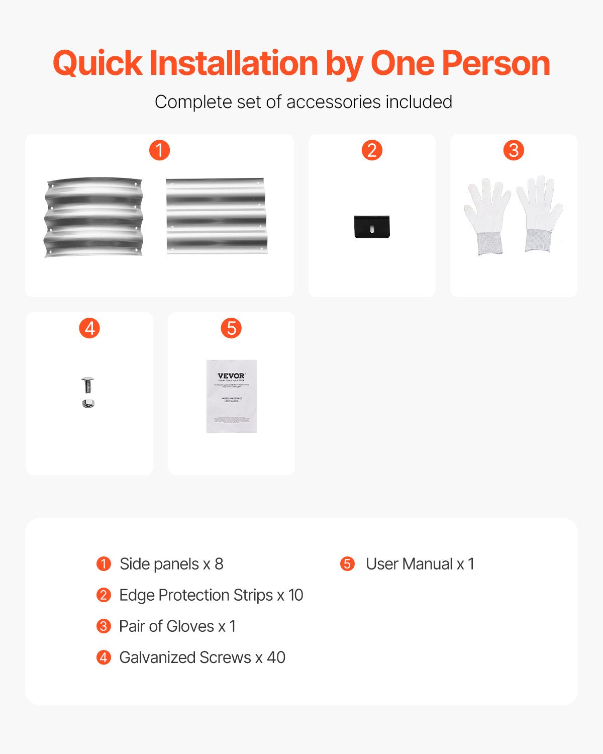 Metall-Hochbeet für den Garten, 1,2 x 6 x 3 m, verzinkter Pflanzkasten für den Außenbereich, silberfarben