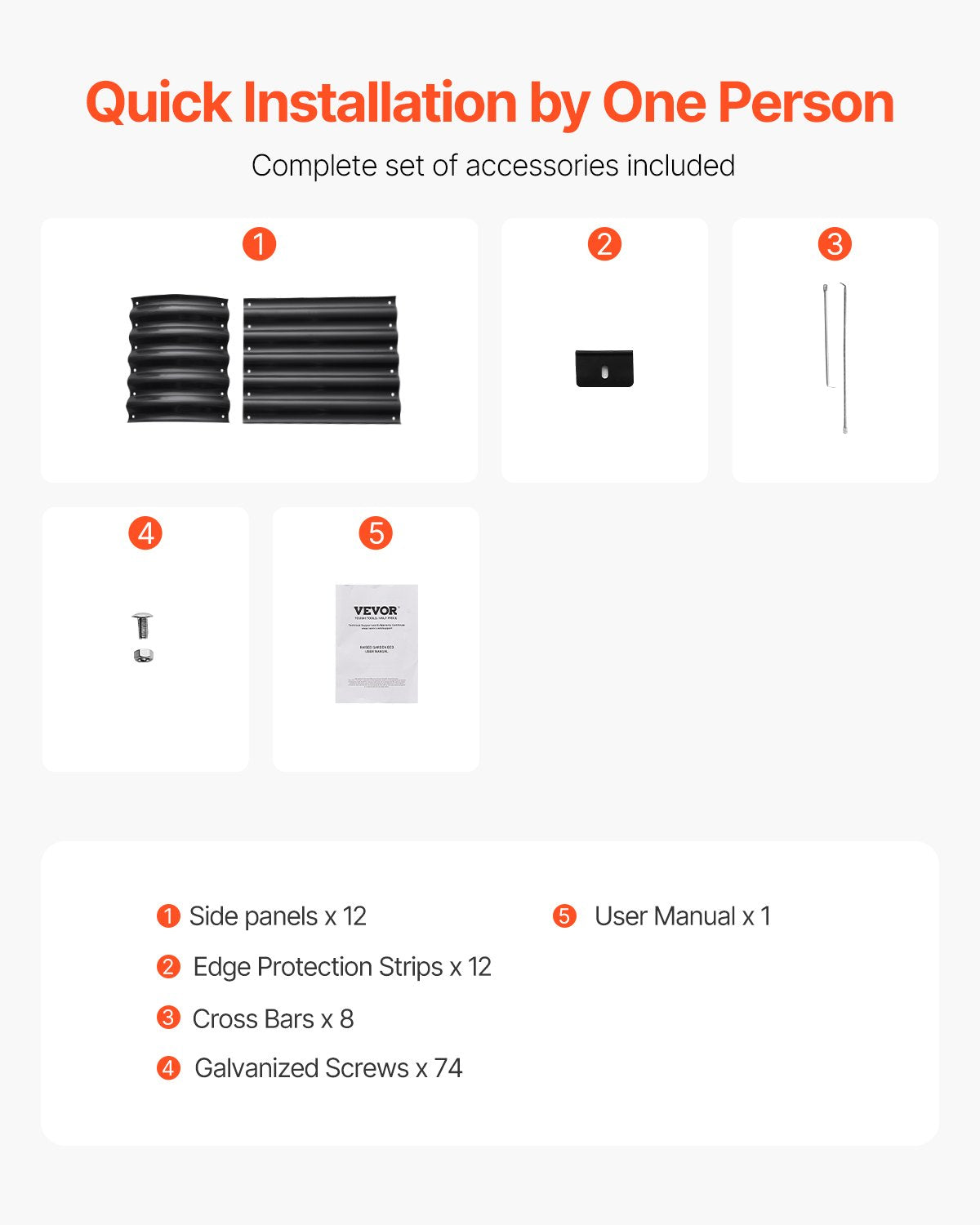 Metall angehobenes Garten-Bett 6.56x1.96x1.4 Fuß galvanisierte Pflanzer-Kasten-Dunkelgrau