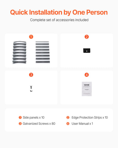 Metall-Hochbeet, 4 x 2 x 2 Fuß, verzinkter Pflanzkasten für den Außenbereich, silberfarben