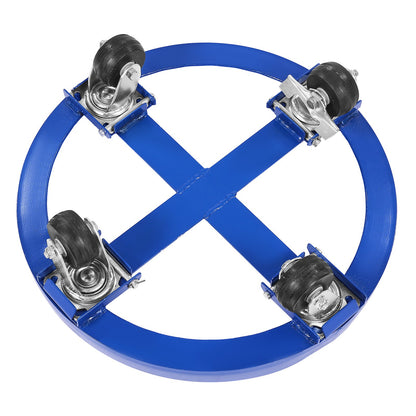 55 Gallon Drum Dolly 2000 lbs Barrel Dolly Cart Drum Caddy 4 Casters