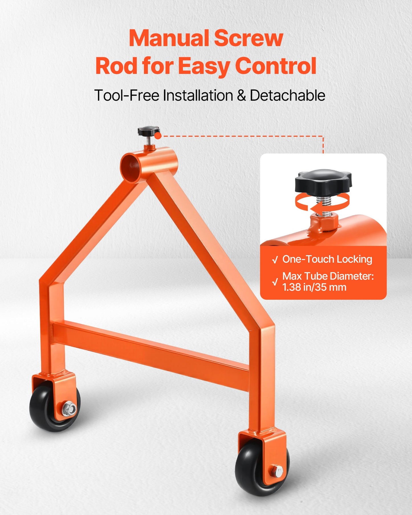 Wire Spool Rack, 220 lbs Load Capacity, Portable Cable Caddy, Moveable Wire Rack with Wheels, Spool Holder, Up to 29.9 in Diameter, for Electrical Industrial and Retail Use, Working Efficiency