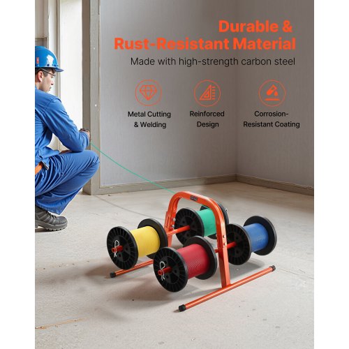 Handhållen trådhållare för upp till 8 spolar Elektrisk Industri Detaljhandel