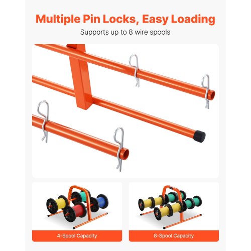 Handhållen trådhållare för upp till 8 spolar Elektrisk Industri Detaljhandel