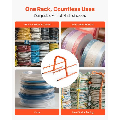 Handhållen trådhållare för upp till 8 spolar Elektrisk Industri Detaljhandel