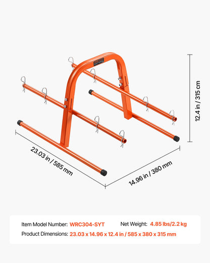 Wire Spool Rack, 100 lbs Capacity, Smart Hand Caddy, Heavy-Duty Steel Wire Dispenser Holder for Up to 8 Spools, MAX 9.45 in Diameter, Easy Lift Design for Electrical Industrial and Retail Use
