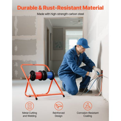 Hopfällbar trådrullställ Kraftig kabelhållare Elektrisk Industri