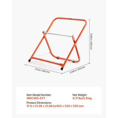 Hopfällbar trådrullställ Kraftig kabelhållare Elektrisk Industri
