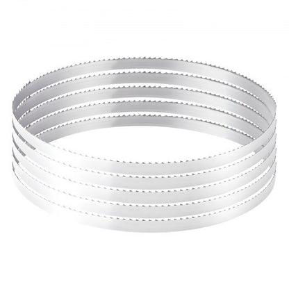 Bandsaw Blade, 109.45 Inch Length, 4 TPI Band Saw Blade with 18 HRC Hardened Sharp Teeth, High-Strength Carbon Steel, 0.6 Inch Width, Replacement for Major Woodworking Band Saw Brands, 1 Pack