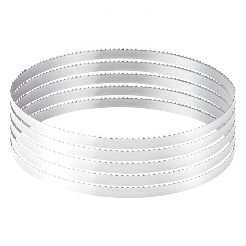 Bandsaw Blade, 109.45 Inch Length, 4 TPI Band Saw Blade with 18 HRC Hardened Sharp Teeth, High-Strength Carbon Steel, 0.6 Inch Width, Replacement for Major Woodworking Band Saw Brands, 1 Pack