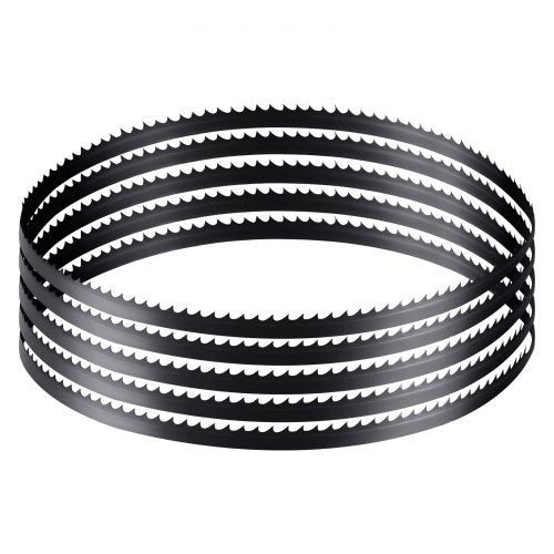 Bandsaw Blade, 60 Inch Length, 6 TPI Band Saw Blade with 15 HRC Hardened Sharp Teeth, SK5 High-Strength Carbon Steel, 0.25 Inch Width, Replacement for Major Woodworking Band Saw Brands, 1 Pack