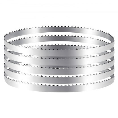 Bandsaw Blade, 72 Inch Length, 4 TPI Band Saw Blade with 18 HRC Hardened Sharp Teeth, SK5 High-Strength Carbon Steel, 0.5 Inch Width, Replacement for Major Woodworking Band Saw Brands, 1 Pack