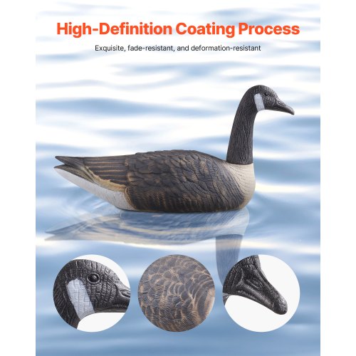 Canada Goose Decoy Outdoor Goose Float with Ultra-Realistic Color 6-Pack
