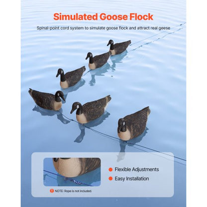 Canada Goose Decoy Outdoor Goose Float with Ultra-Realistic Color 6-Pack