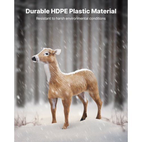 Hjortlockbete Utomhus Realistiska Hindlockbete För Jakt Hopfällbara Ben 1-Pack