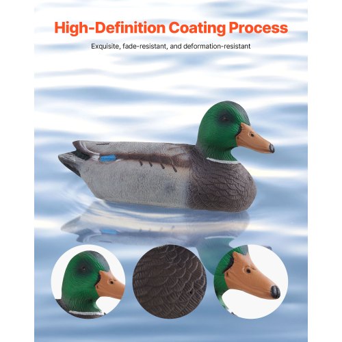 Duck Decoy Outdoor Teal Decoy Realistic Plastic Floating Duck For Hunting