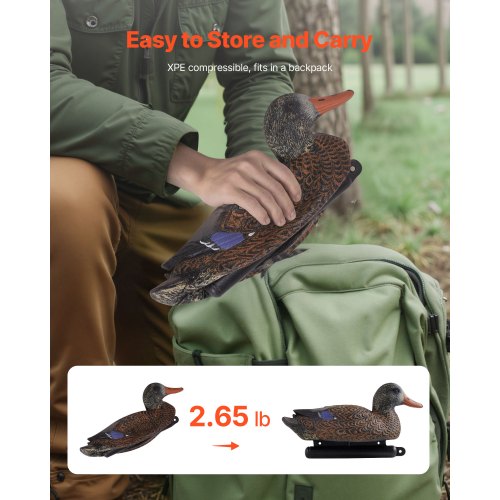 Duck Decoy Outdoor Teal Decoy Realistic Plastic Floating Duck For Hunting