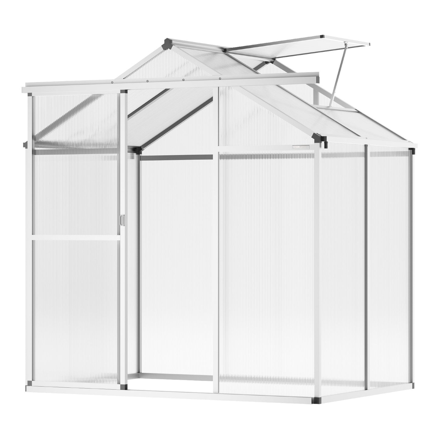 Polycarbonat-Gewächshaus 6 x 4 Fuß, begehbares Gewächshaus für den Garten