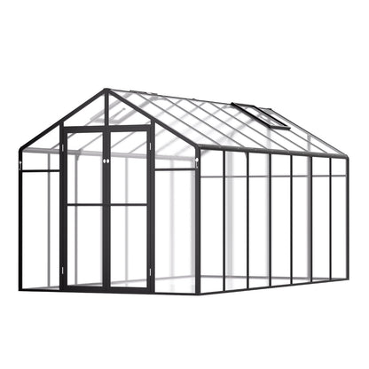 Polycarbonate Greenhouse 8 x 14 Ft Outdoor Walk-in Greenhouse for Garden