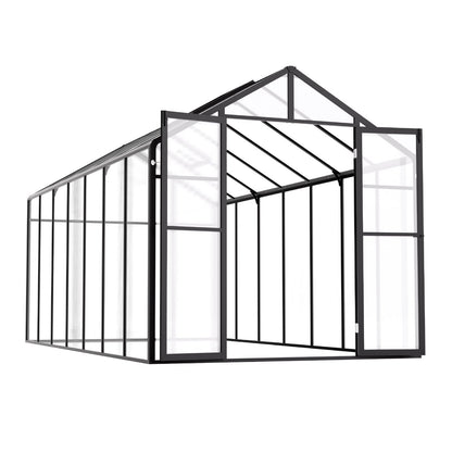 Polycarbonate Greenhouse 8 x 14 Ft Outdoor Walk-in Greenhouse for Garden