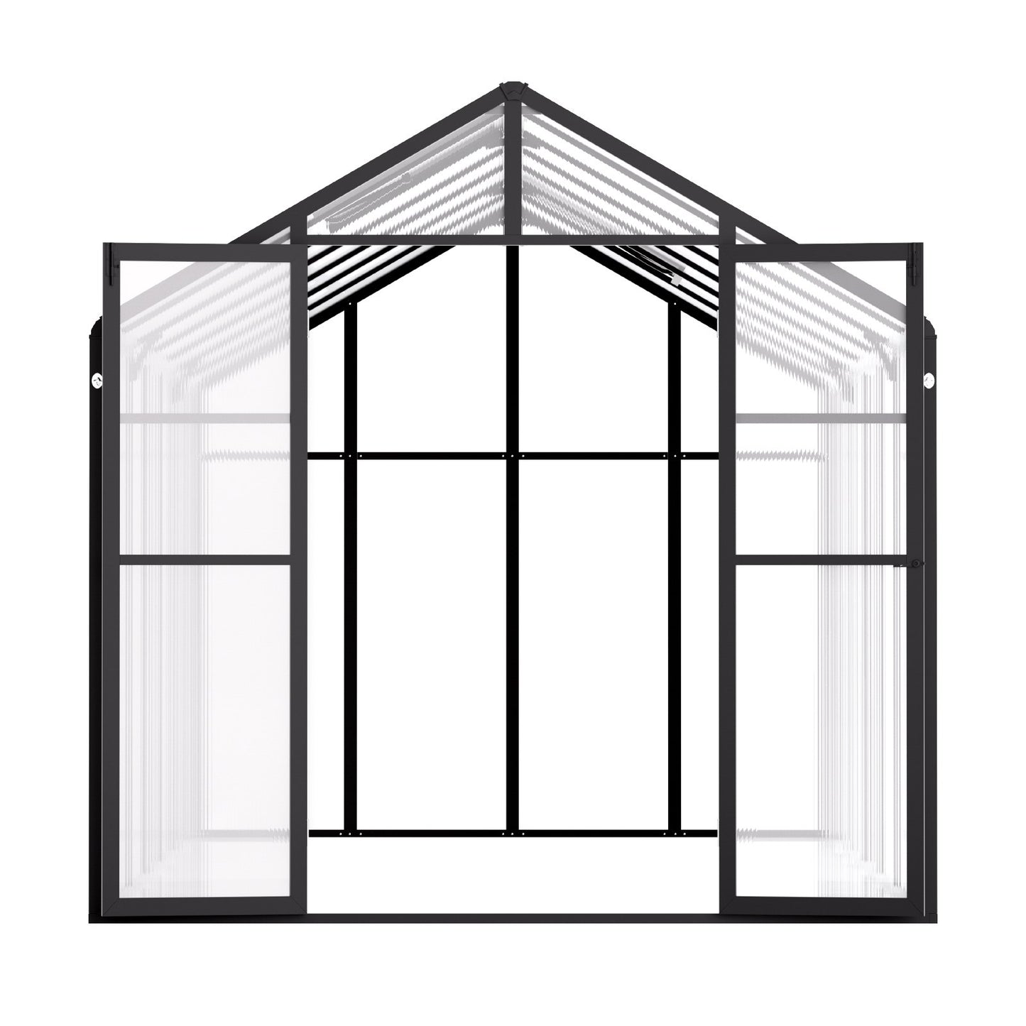 Polycarbonate Greenhouse 8 x 14 Ft Outdoor Walk-in Greenhouse for Garden