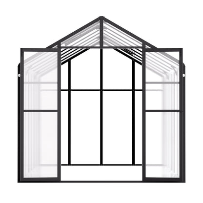 Polycarbonate Greenhouse 8 x 14 Ft Outdoor Walk-in Greenhouse for Garden