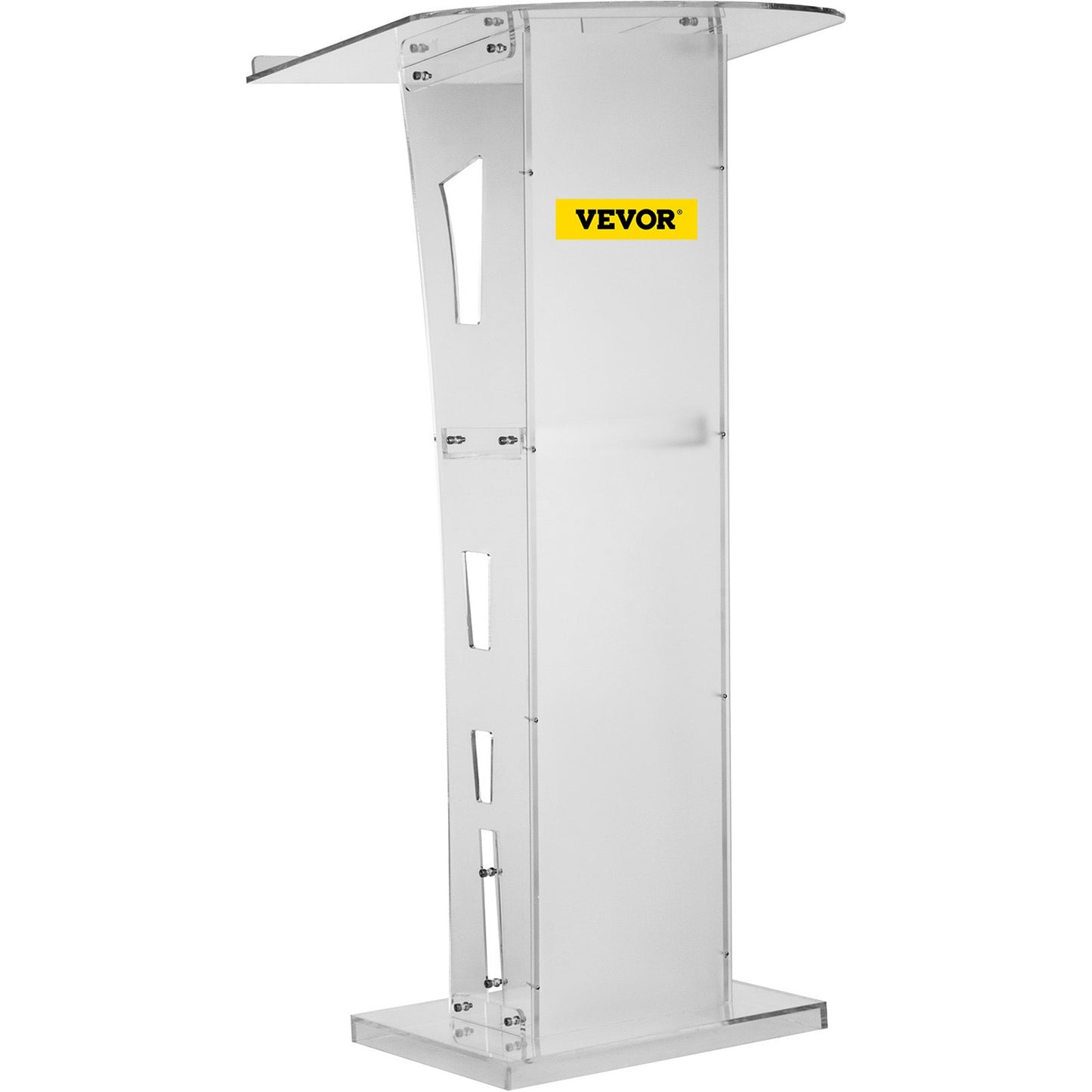 Acrylic Podium 45\" Tall Plexiglass Podium 26.8\"x15\" Table Acrylic Pulpits for Churches with 8 mm Thick Acrylic Board Acrylic Podiums and Lecterns Design for Lecture Recital Speech & Presentat