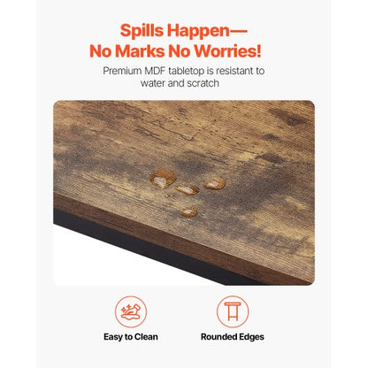 Barbordshöjd Pubbord Cocktaildisk Kök Matsal 135x33x91 cm