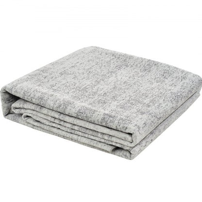 Großer Teppich 3x4,5 m rutschfeste und reißfeste Bodenmatte modern grau