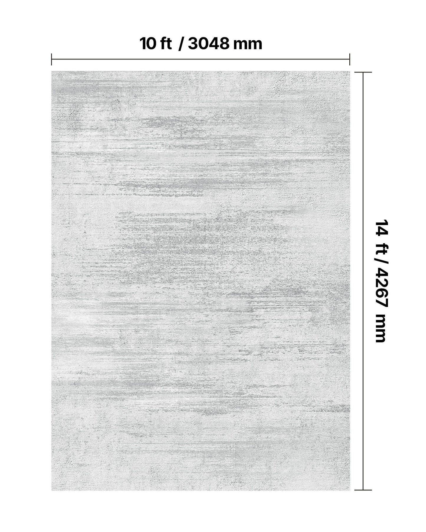 Area Rug, 10 x 14 ft Large Washable Rug, Non-Slip and Tear-Resistant Soft Carpet, Pet & Child Friendly Modern Area Rugs, Indoor Mat for Bedroom, Office, Living Room, Kids Room, Entryway, Gray