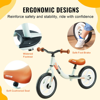 Toddler Balance Bike Aluminum Alloy Balance Bike for 1-5 Years Boy Girl