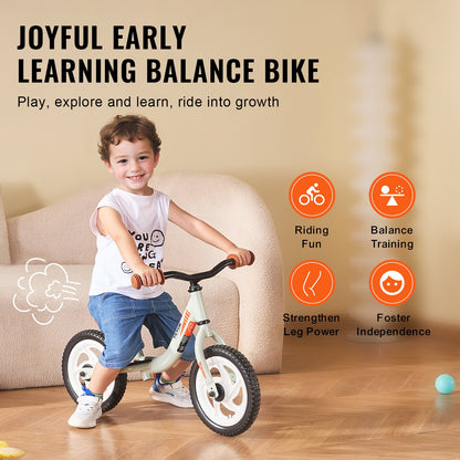 Toddler Balance Bike Aluminum Alloy Balance Bike for 1-5 Years Boy Girl