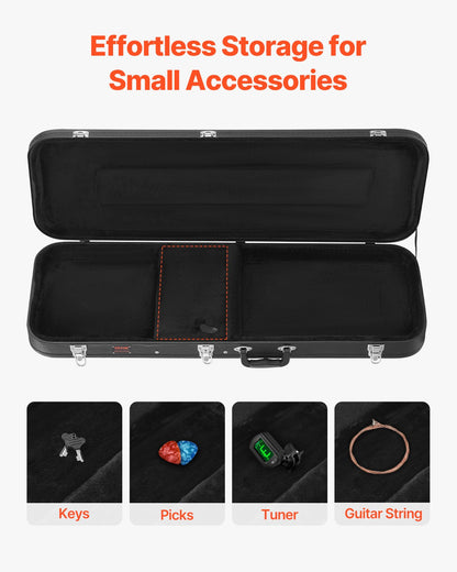Hartschalenkoffer für E-Gitarre, 110 cm, mit Schloss und Schlüssel für E-Gitarre