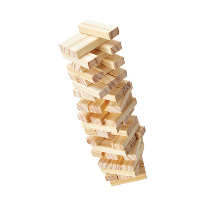 Tumbling Timber Spielzeug 54 Blöcke Tumbling Tower Blocks Spiel Kiefernholzkiste