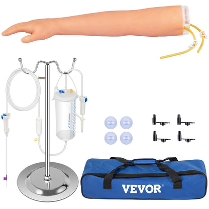 Phlebotomy Practice Kit, IV Venipuncture Intravenous Training, High Simulation IV Practice Arm Kit with Carrying Case, Practice and Perfect IV Skills, for Students Nurses and Professionals