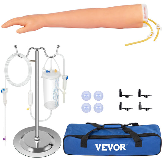 Phlebotomy Practice Kit, IV Venipuncture Intravenous Training, High Simulation IV Practice Arm Kit with Carrying Case, Practice and Perfect IV Skills, for Students Nurses and Professionals