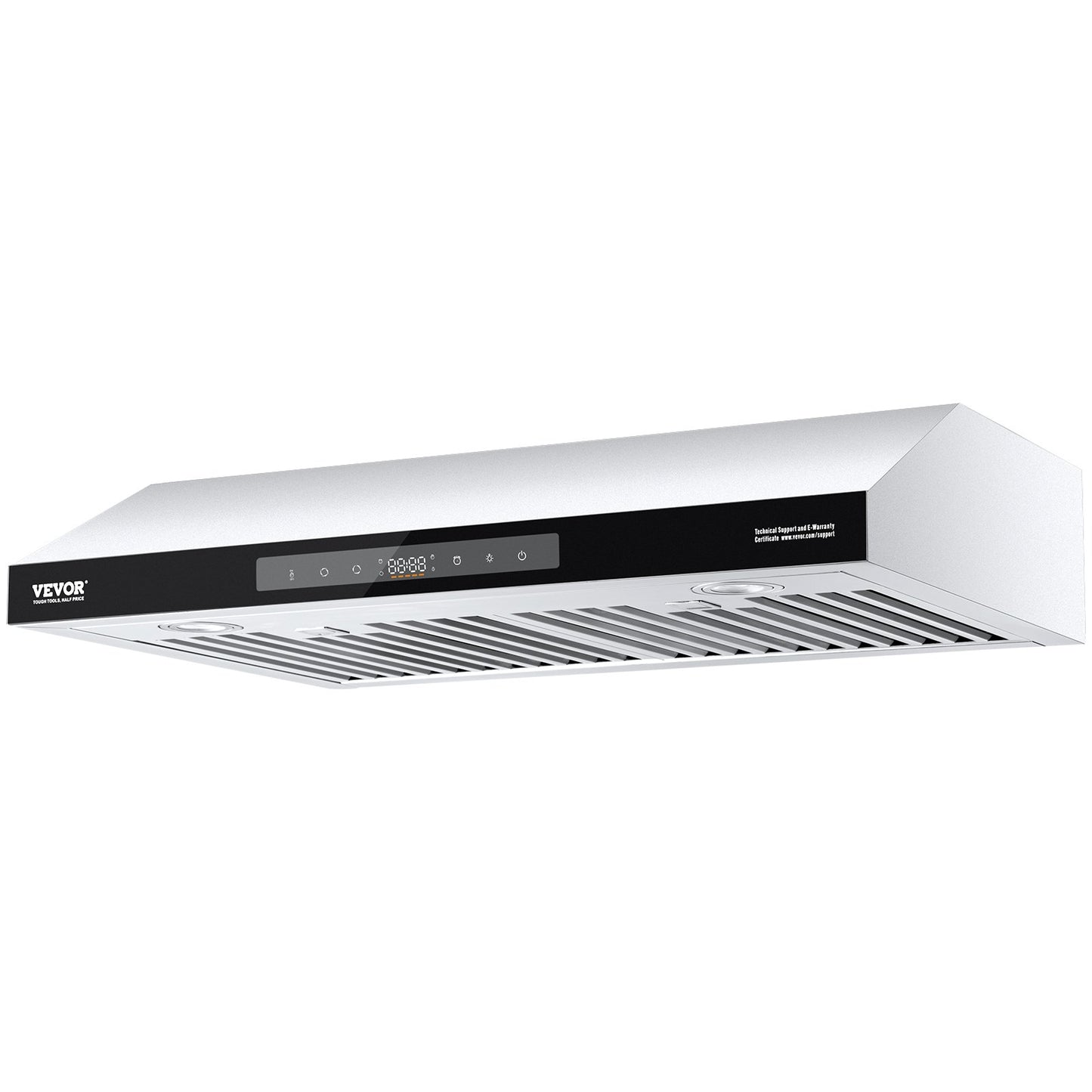 Under Cabinet Range Hood, 30 Inch Kitchen Vent Hood, 900CFM Dual Motors Stainless Steel Stove Hood, with Gesture & Touch Control, LED Light, and 4-Speed Exhaust Fan