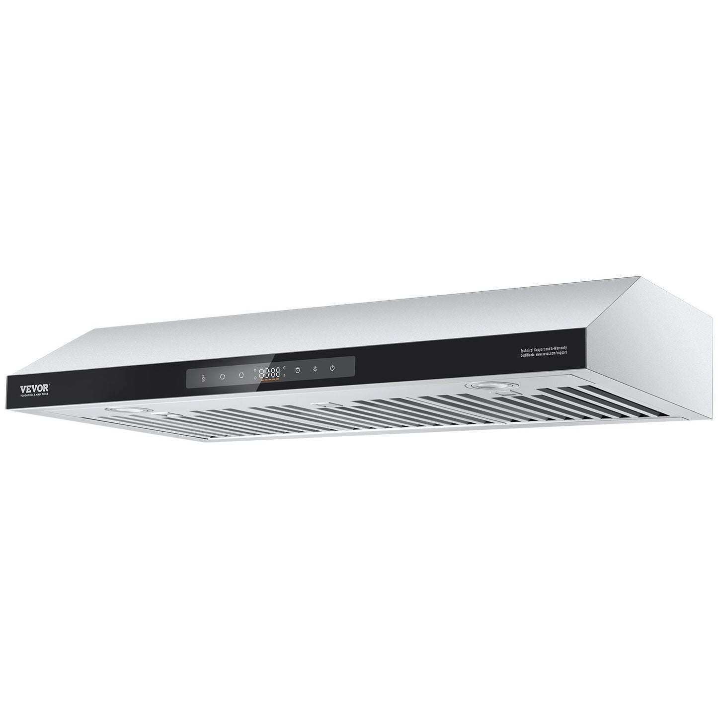 Under Cabinet Range Hood, 36 Inch Kitchen Vent Hood, 900CFM Dual Motors Stainless Steel Stove Hood, with Gesture & Touch Control, LED Light, and 4-Speed Exhaust Fan