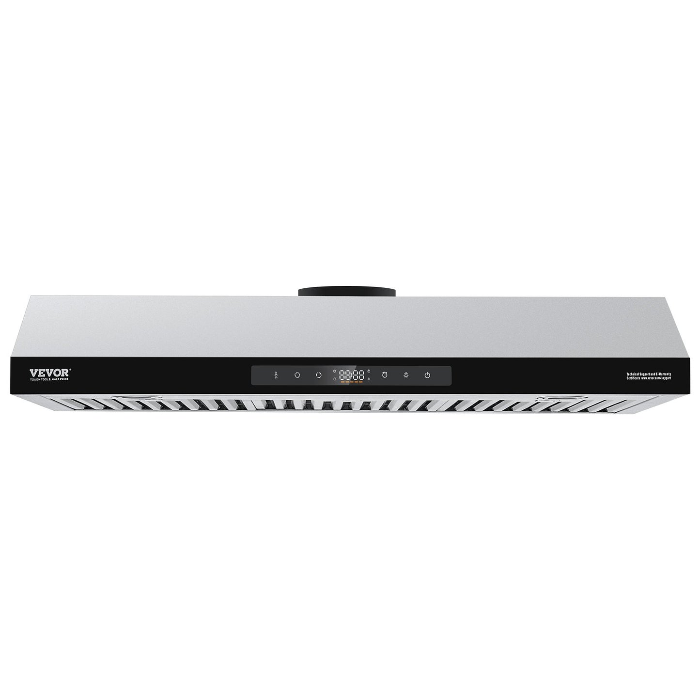 Under Cabinet Range Hood, 36 Inch Kitchen Vent Hood, 900CFM Dual Motors Stainless Steel Stove Hood, with Gesture & Touch Control, LED Light, and 4-Speed Exhaust Fan