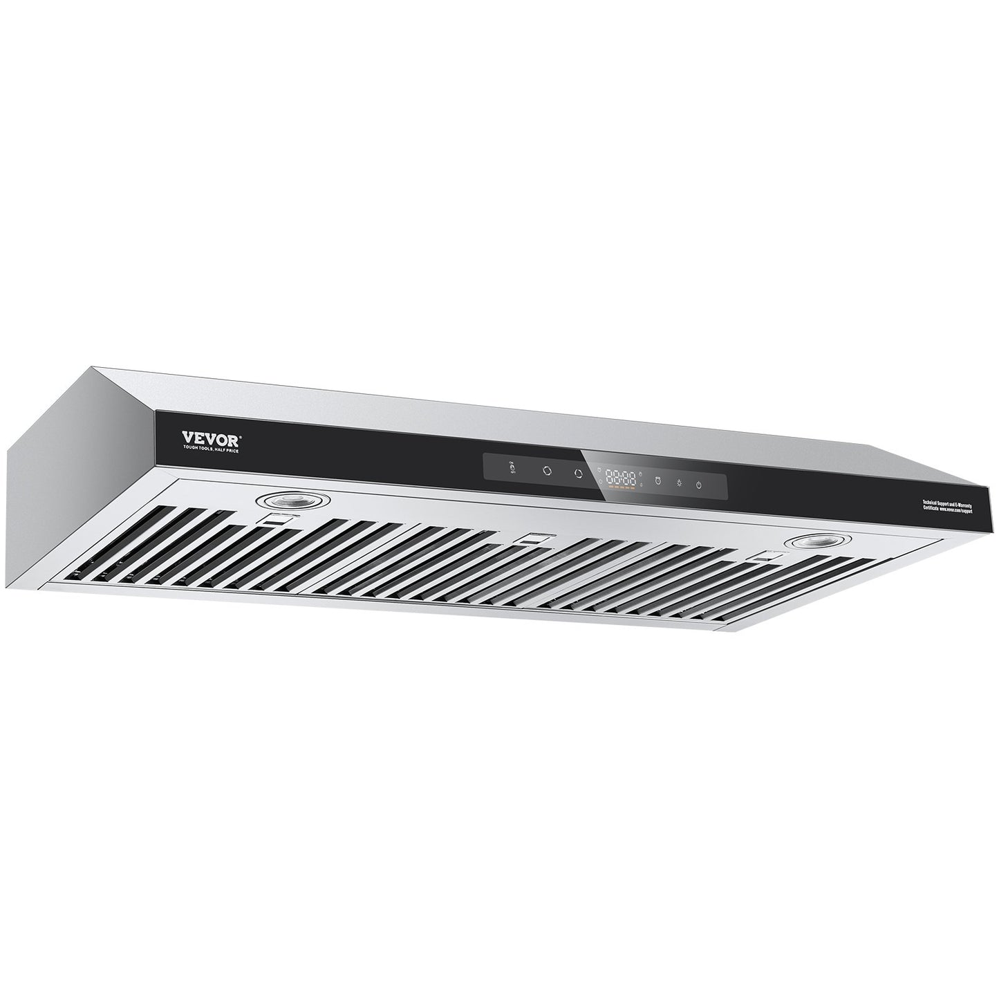 Under Cabinet Range Hood, 36 Inch Kitchen Vent Hood, 900CFM Dual Motors Stainless Steel Stove Hood, with Gesture & Touch Control, LED Light, and 4-Speed Exhaust Fan