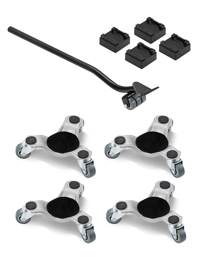 Furniture Dolly 4 st Stål Tri-dolly Set Furniture Mover 440 lbs Kapacitet