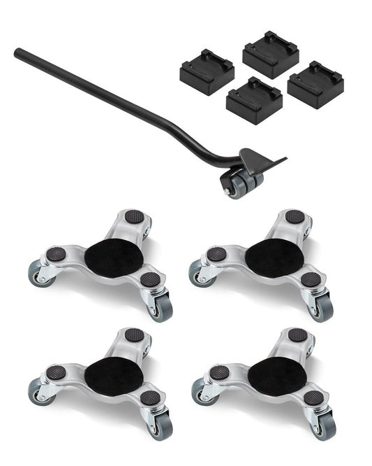 Furniture Dolly 4 st Stål Tri-dolly Set Furniture Mover 440 lbs Kapacitet