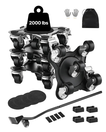 Furniture Dolly Heavy Duty Möbelflyttare med 5 hjul 1200 lbs Kapacitet