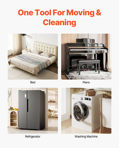 Furniture Dolly Heavy Duty Möbelflyttare med 5 hjul 3474 lbs Kapacitet