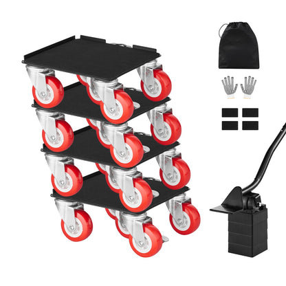 Furniture Dolly Heavy Duty Möbelflyttare med 5 hjul 3474 lbs Kapacitet