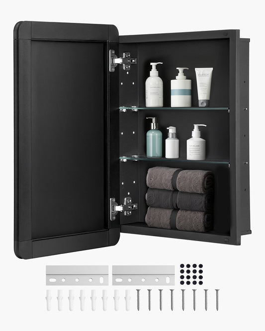 Medizinschrank, 40,6 x 61 cm, Spiegel, Medizinschrank, verstellbare Regale