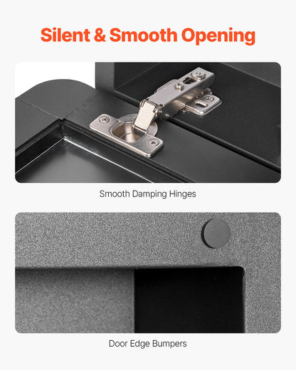 Medizinschrank, 41,9 x 69,1 cm, Spiegel, Medizinschrank, verstellbare Regale